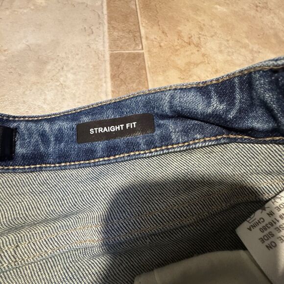 Judy Blue Straight Fit Jeans Distressed Medium Wash Stretch Size 13/31 - Picture 10 of 15